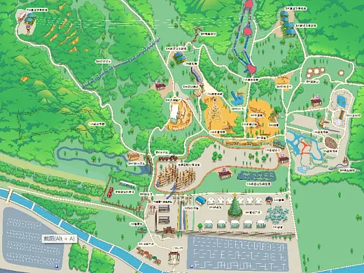 环江景区手绘地图在紧急疏散与救援中的重要作用 ？